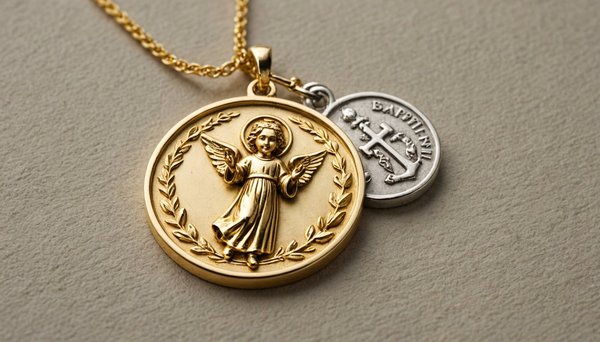 Pendentif de baptême : découvrez nos médailles ange en or
